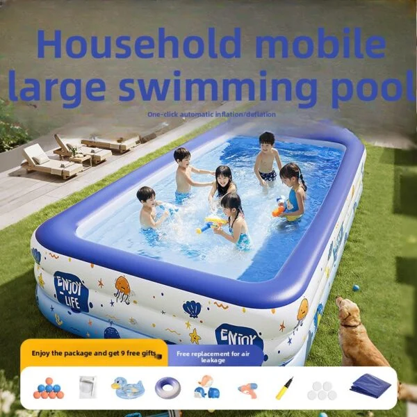 Inflatable swimming pool
