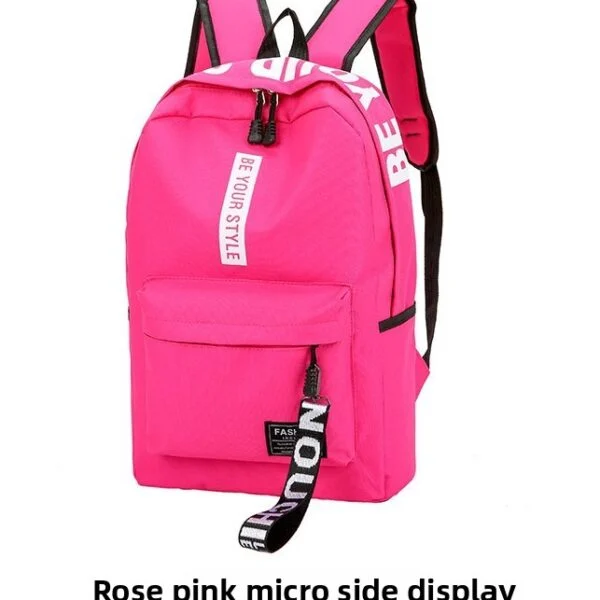 Casual Oxford Cloth School Backpack