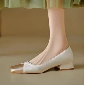 Women’s Square Toe Mary Jane Shoes with Chunky Low Heel