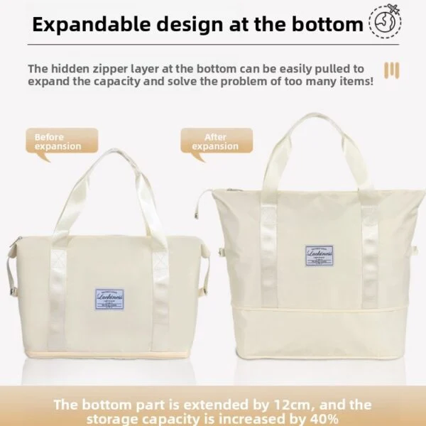 Expandable Foldable Travel Hand Luggage Bag