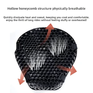 Motorcycle seat cushion