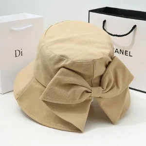 Bow Detail Bucket Hat Sun Protection
