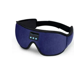 Wireless Bluetooth Stereo Music Eye Mask – Blackout Sleep Mask with Built-in Speakers for Side Sleepers Travel Relaxation