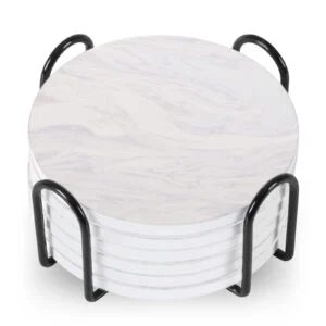 Beverage Coasters Stand Round Ceramic