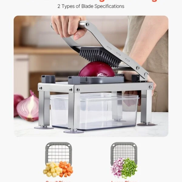 Vegetable Chopper Mandoline Slicer All-in-1 Food Veggie Cutter 8 Blades
