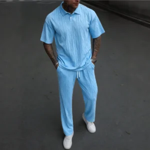 Men’s short-sleeved trousers suit