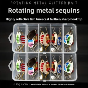 Hand Cranked Metal Spinner Fishing Lure