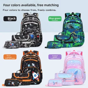3-Piece Kids School Backpack Set