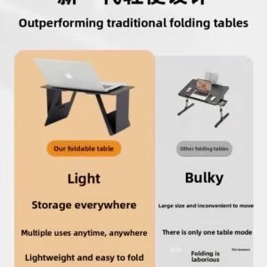 Foldable Leather Laptop and Tablet Stand
