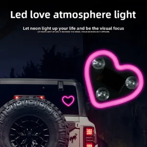 Solar Heart Car Interior Ambient Light