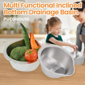 Slanted Bottom Drain Bowl Versatile