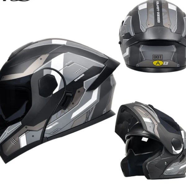 Motorcycle helmet with good ventilation in summer