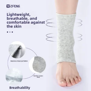 Bamboo Charcoal Fiber Thermal Ankle Brace for Sports Open-Toe Joint Protection
