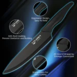 16 Pieces Kitchen Knife Block Set with Cutting Board