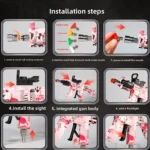 Mini High-Pressure Car Wash Spray Gun Set