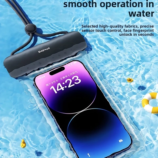 Baseus Mobile Phone Waterproof Bags with Touch Screen Swimming and Rafting Equipment Snorkeling Water Park Underwater Photography Waterproof Sets of Bags