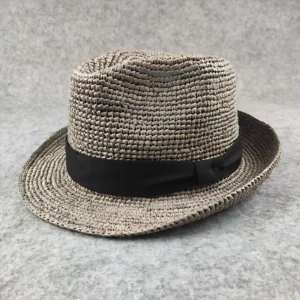 Raffia Straw Hat Wide Brim Jazz Hat Unisex Casual Sun Hat