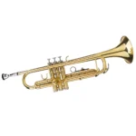 Drop B Tone Adjustable Trumpet Gloves Set Plaint Golden