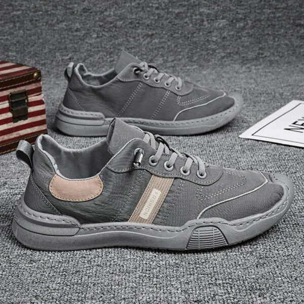 Mens Breathable Slip-On Canvas Sneakers