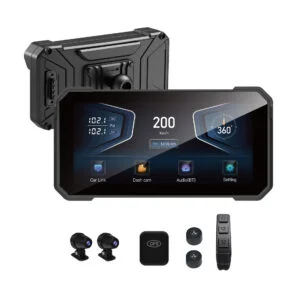 6.25-Inch Motorcycle GPS with CarPlay and Dual Camera