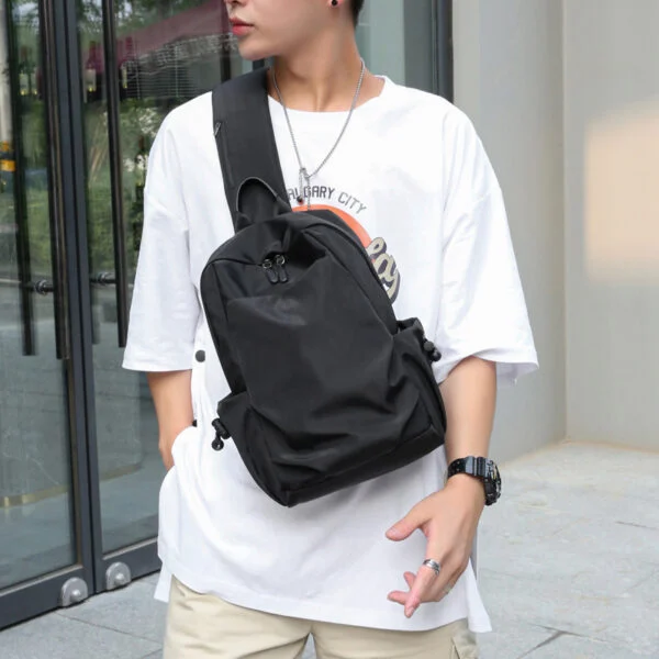 Men’s Chest Bag, Casual Crossbody Bag, Men’s Small Backpack