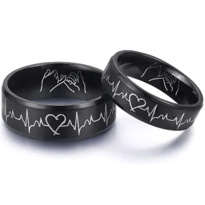 Stainless Steel Couple Ring