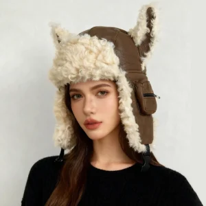 Unisex Ear Protection Plush Winter Hat