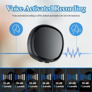 64GB Voice-Activated Digital Recorder