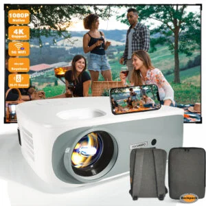 Native 1080p Bluetooth Projector with 4D Keystone
