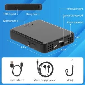Magnetic Voice-Activated Audio Recorder