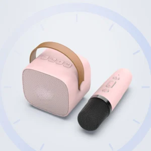 Portable Bluetooth Speaker with Microphone, Loud Sound, Karaoke, Compact Design for Universal Cell Phone And Device