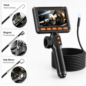 4.3-Inch Articulating Borescope Inspection Camera