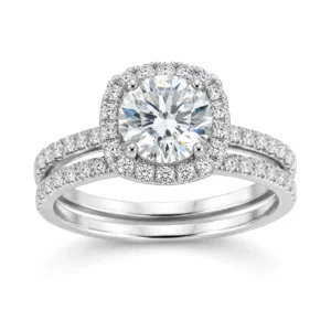 Classic Engagement Style Ring Set Design Finger Rings for Women