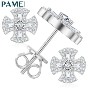 Pass Diamond Tester VVS Moissanite Canterbury Earrings