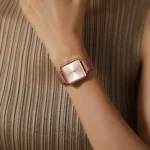 Gohuos 7823 Rose Gold Square Quartz Watch for Women