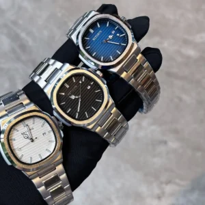 MSTIANQ Luxury Men’s Quartz Watch New Alloy Case Stainless Steel Band Waterproof Luminous Pointer Date Casual Alloy Material