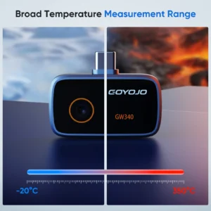 Thermal Imaging Camera GW340 for iPhone Android Phone Infrared Thermal Imager Inspection Repair Thermographic Camera