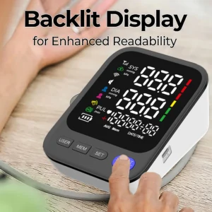 Factory New Customization Rechargeable Bp Monitor Smart Heart Rate Digital Blood Pressure Monitor With Time Function