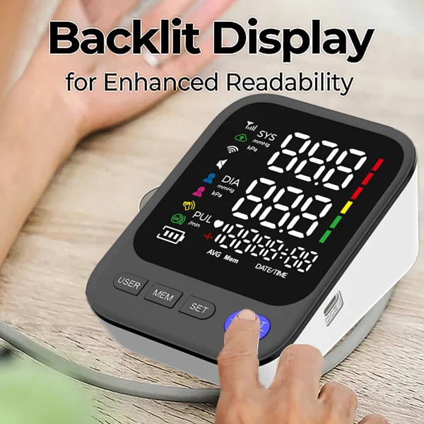 Rechargeable Digital Blood Pressure Monitor