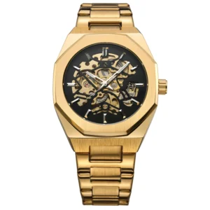 New Fashion USA Local Stock Mechanical Skeleton Automatic Watch-MOQ 1 Pcs Fast Shipping From USA to USA