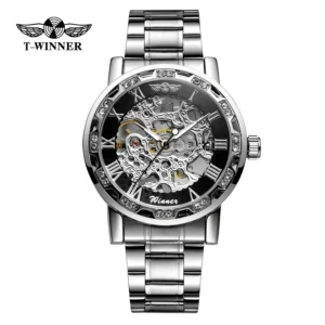 Local Stock Mechanical Skeleton Automatic Watch-MOQ 1 Pcs Fast Shipping From USA to USA