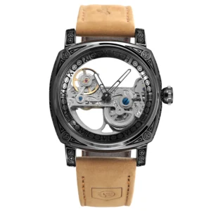 USA Local Stock Mechanical Skeleton Automatic Watch-MOQ 1 Pcs Fast Shipping From USA to USA