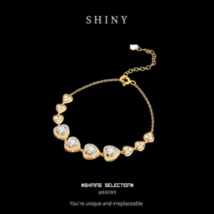 Sterling Silver Cuban Link Hip Hop Moissanite Bracelet