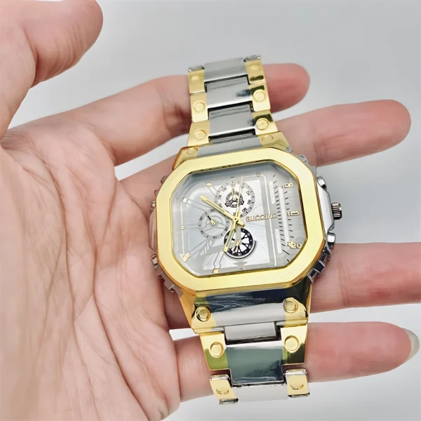 Gold Rectangle Watch for Women