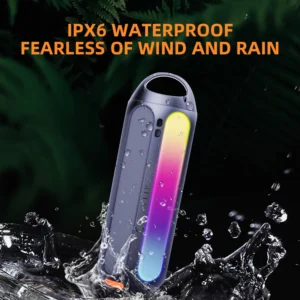 S8 Portable Golf Speaker Wireless Blue-tooth Magnetic Speakers Subwoofer Stereo Waterproof Outdoor Speakers With Colorful Light