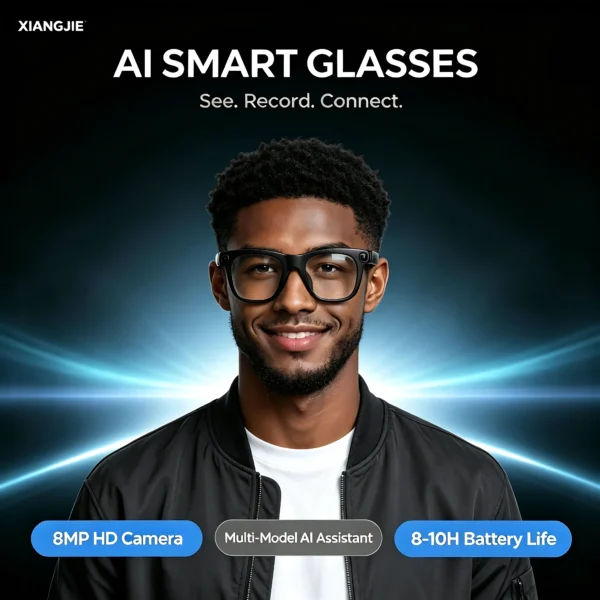 AI Smart Glasses with Camera, Voice Assistant and Translation