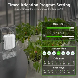 Smart WiFi Drip Irrigation Timer Automatic Self Watering System App Control Water Sprinkler Equipment for Indoor Potted Plants