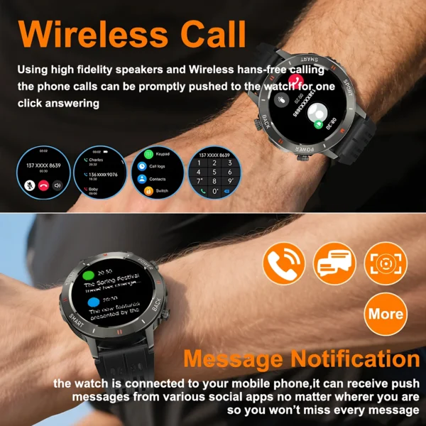 Senbono Smartwatch Men Answer Call