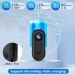4K Wearable Magnetic Mini Action Camera