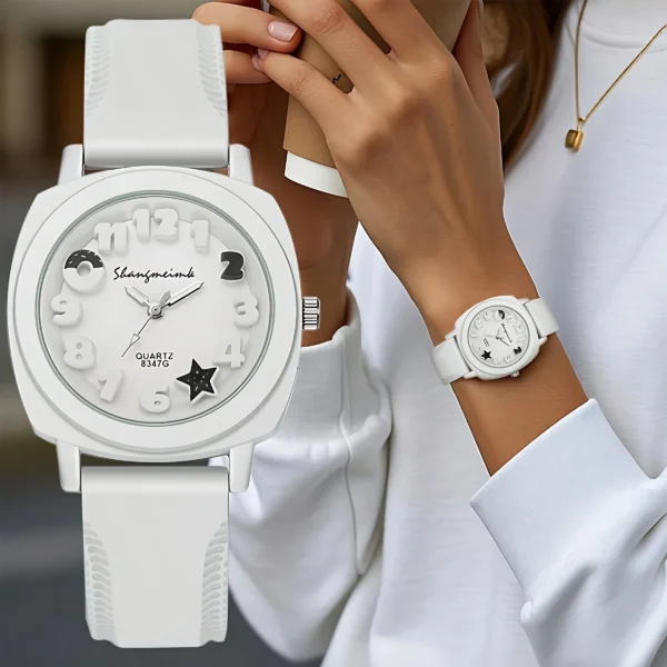 Elegant Stainless Steel Quartz Watch for Women